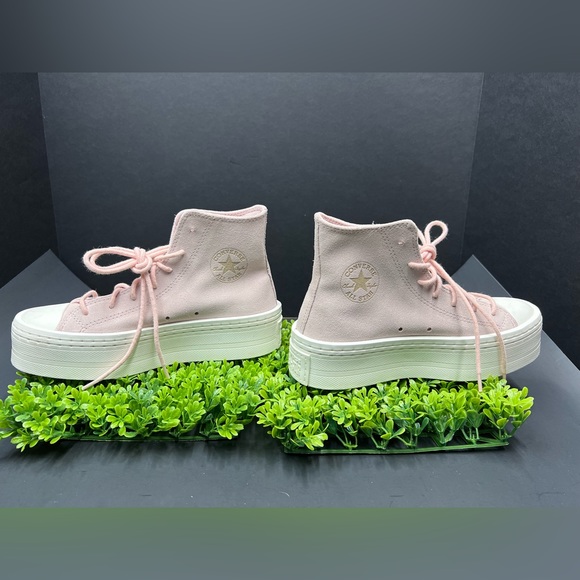 Converse Chuck Taylor All Star Modern Lift "Suede/Pink Sage" Women's  size 5.5 - Picture 7 of 10